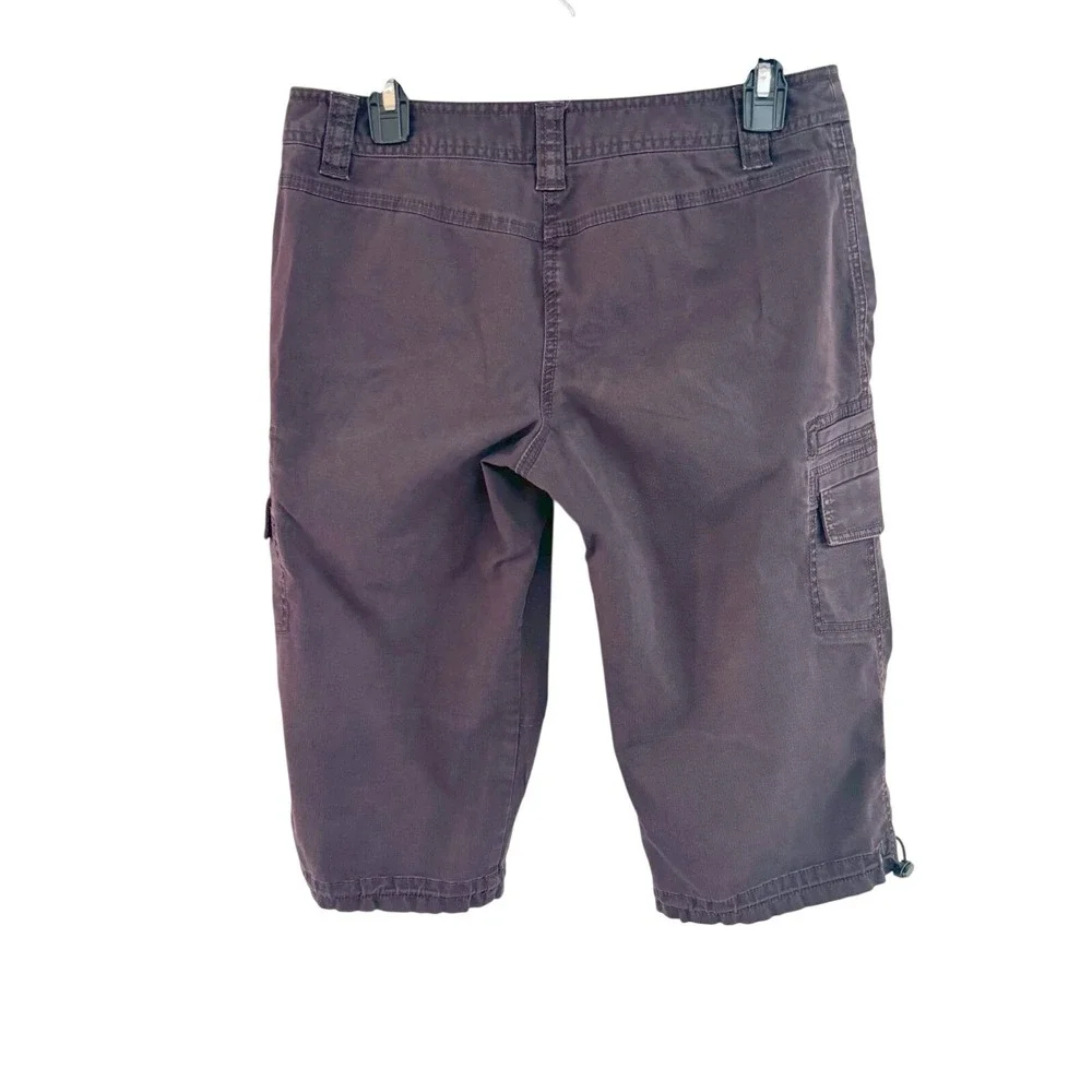 LOFT Marissa Gorpcore Y2k Utility Earthy‎ Brown Cargo Bermuda Short Bungee Hem 6